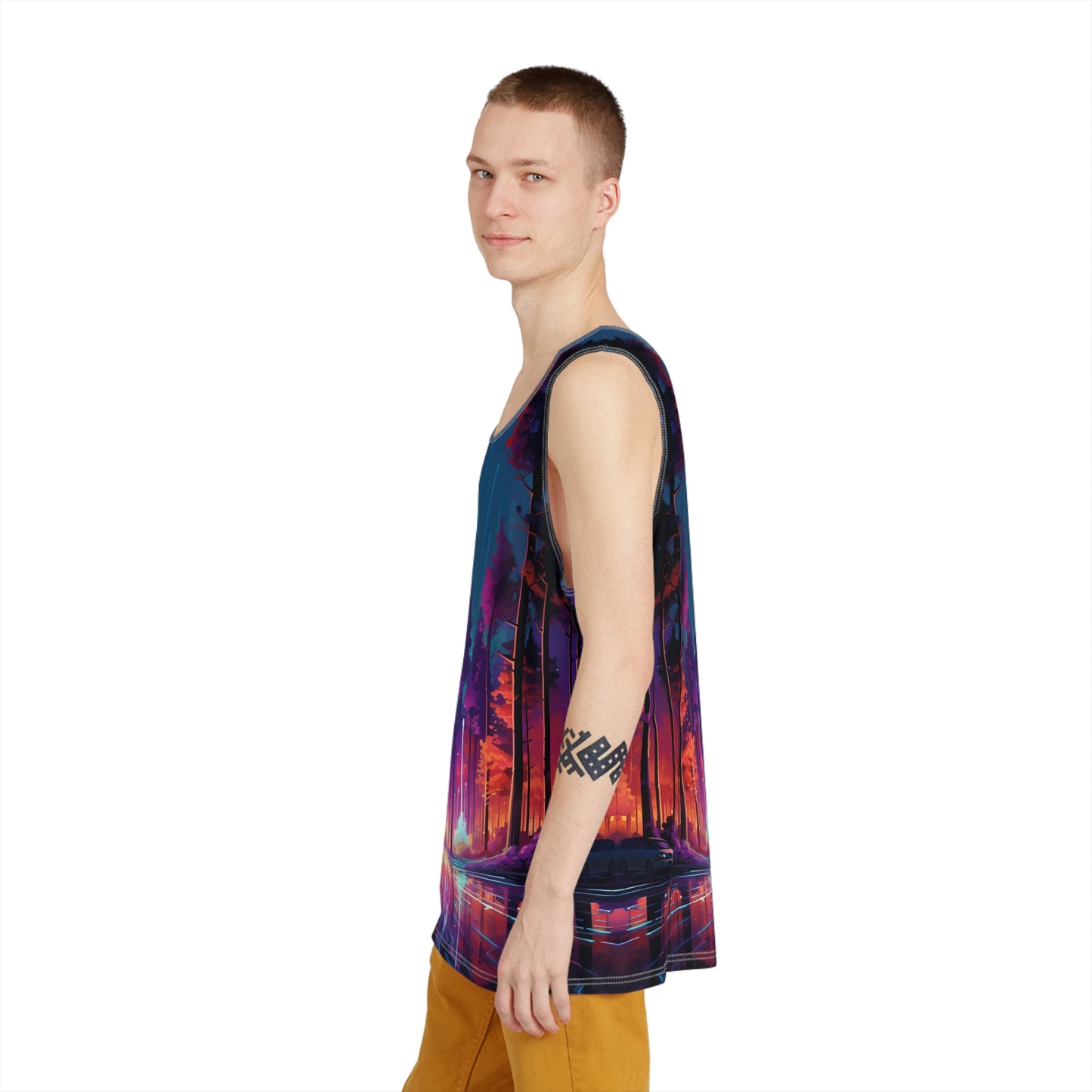 Synthwave Forest Men's Tank v1