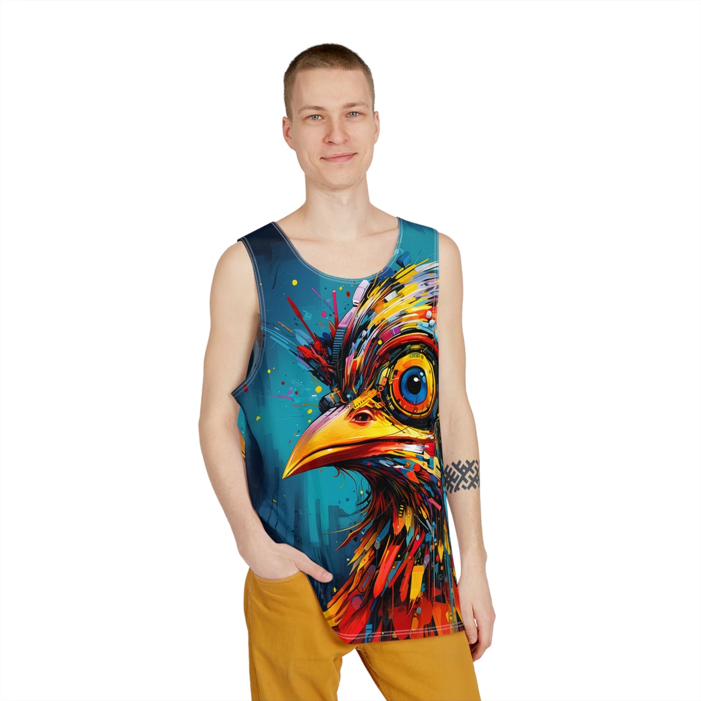 Robot Bird Future Punk Men's Tank v1