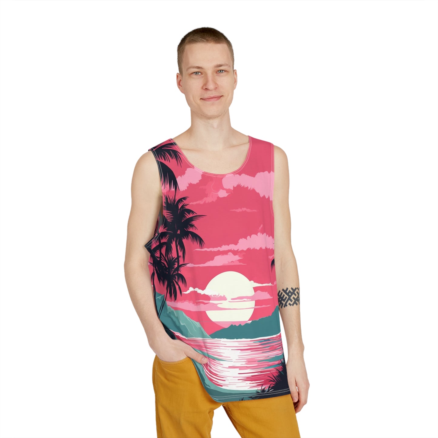 Tropical Sunset Vibes Men's Tank v1