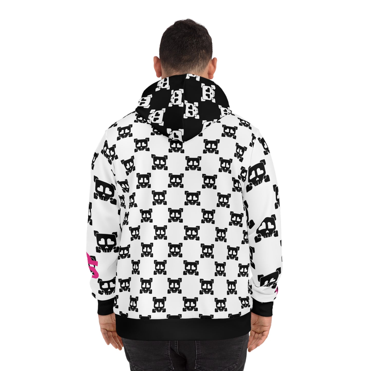 B-Side Bones Up Hoodie - White and Black v1