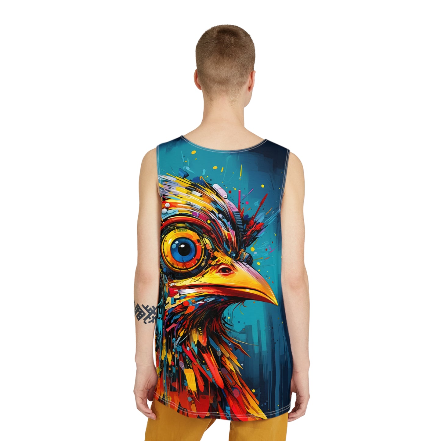 Robot Bird Future Punk Men's Tank v1