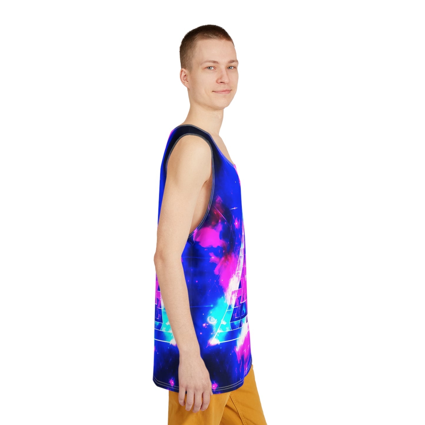 Sacred Geometry in Space Men's Tank v1