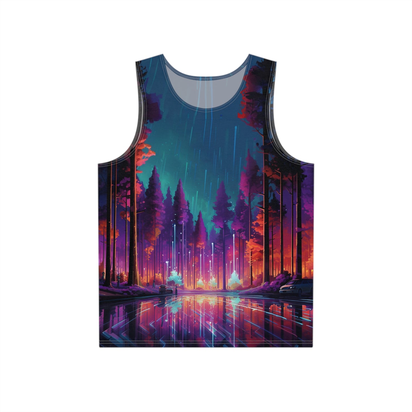 Synthwave Forest Men's Tank v1