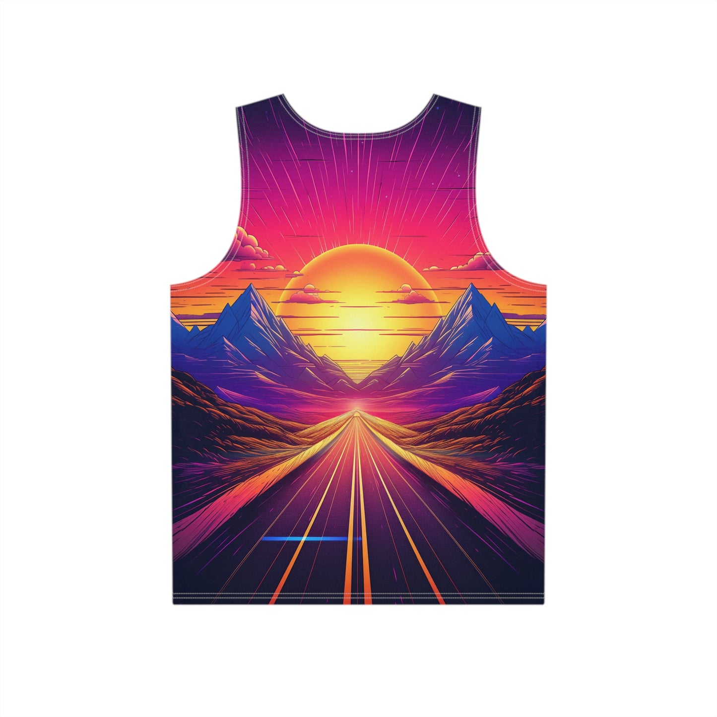 Synthwave Drive Men's Tank v1