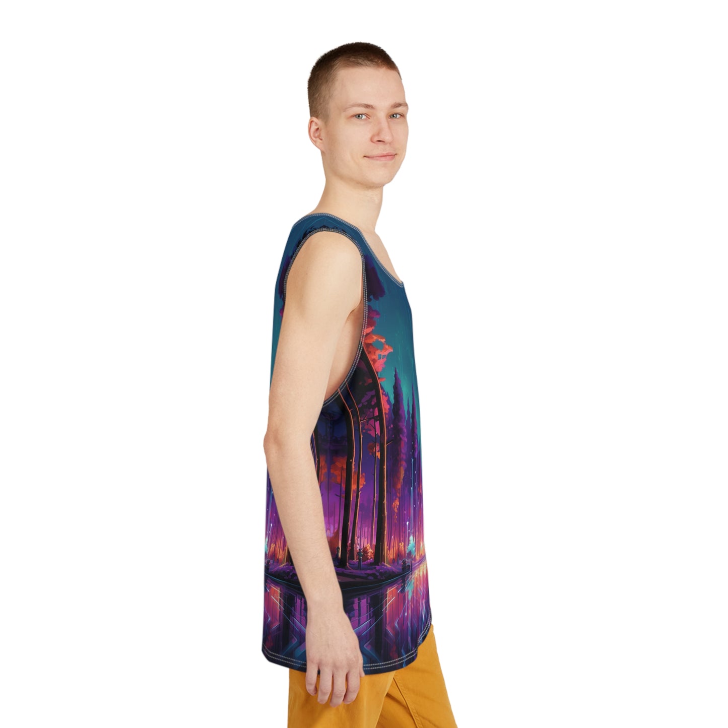 Synthwave Forest Men's Tank v1