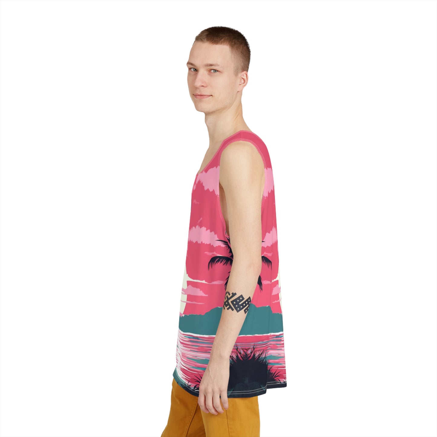 Tropical Sunset Vibes Men's Tank v1