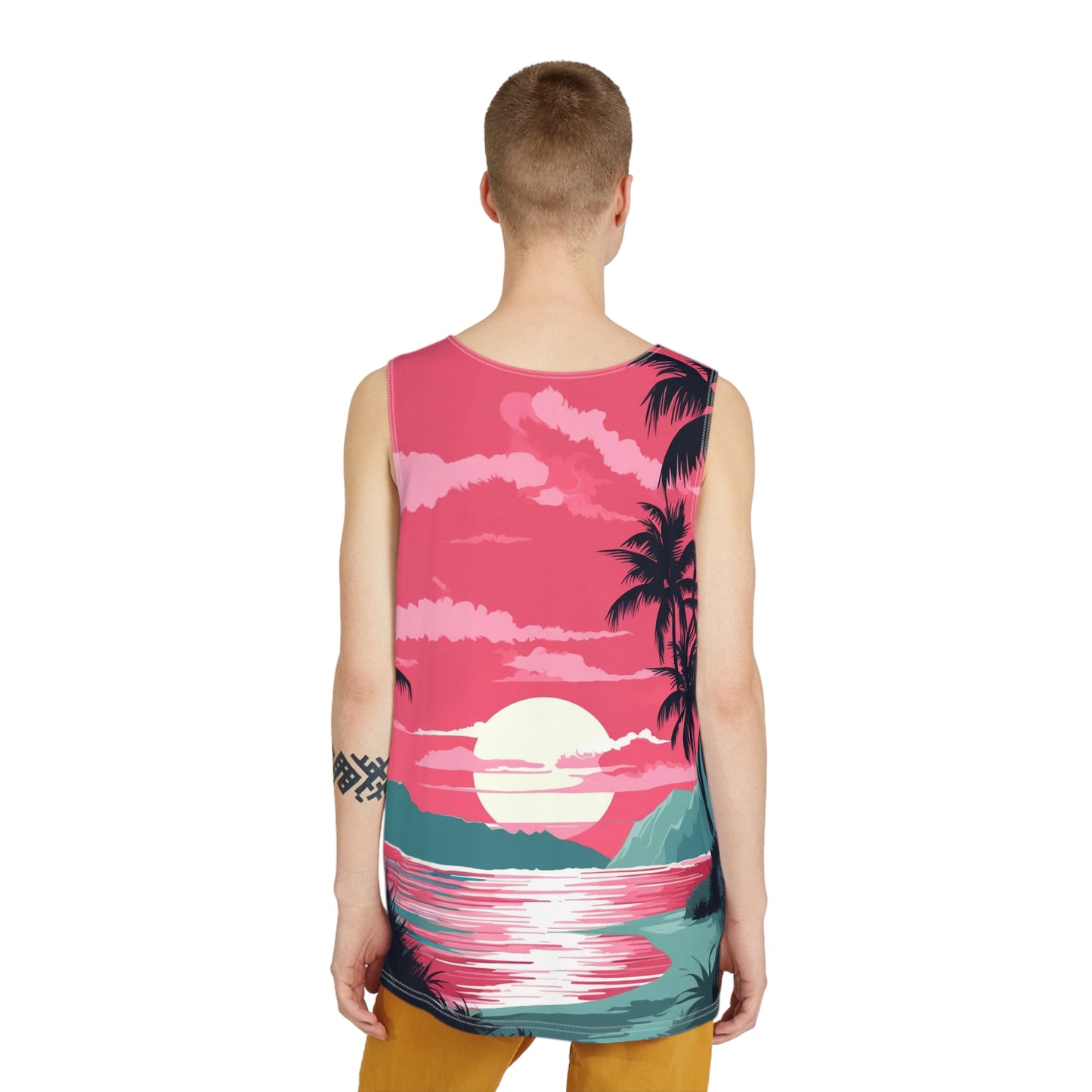 Tropical Sunset Vibes Men's Tank v1