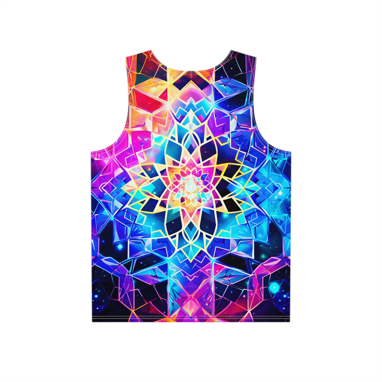 Sacred Geometry Synthwave Men's Tank v1