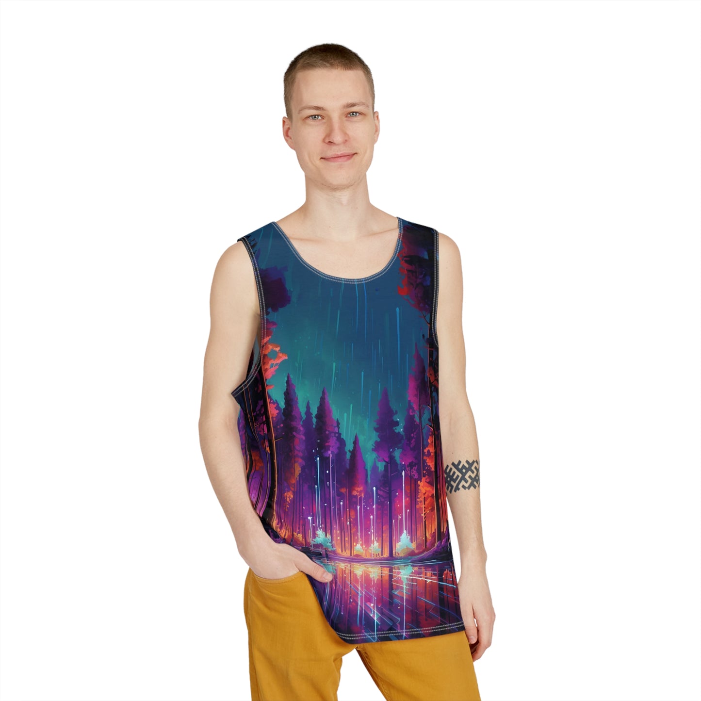 Synthwave Forest Men's Tank v1