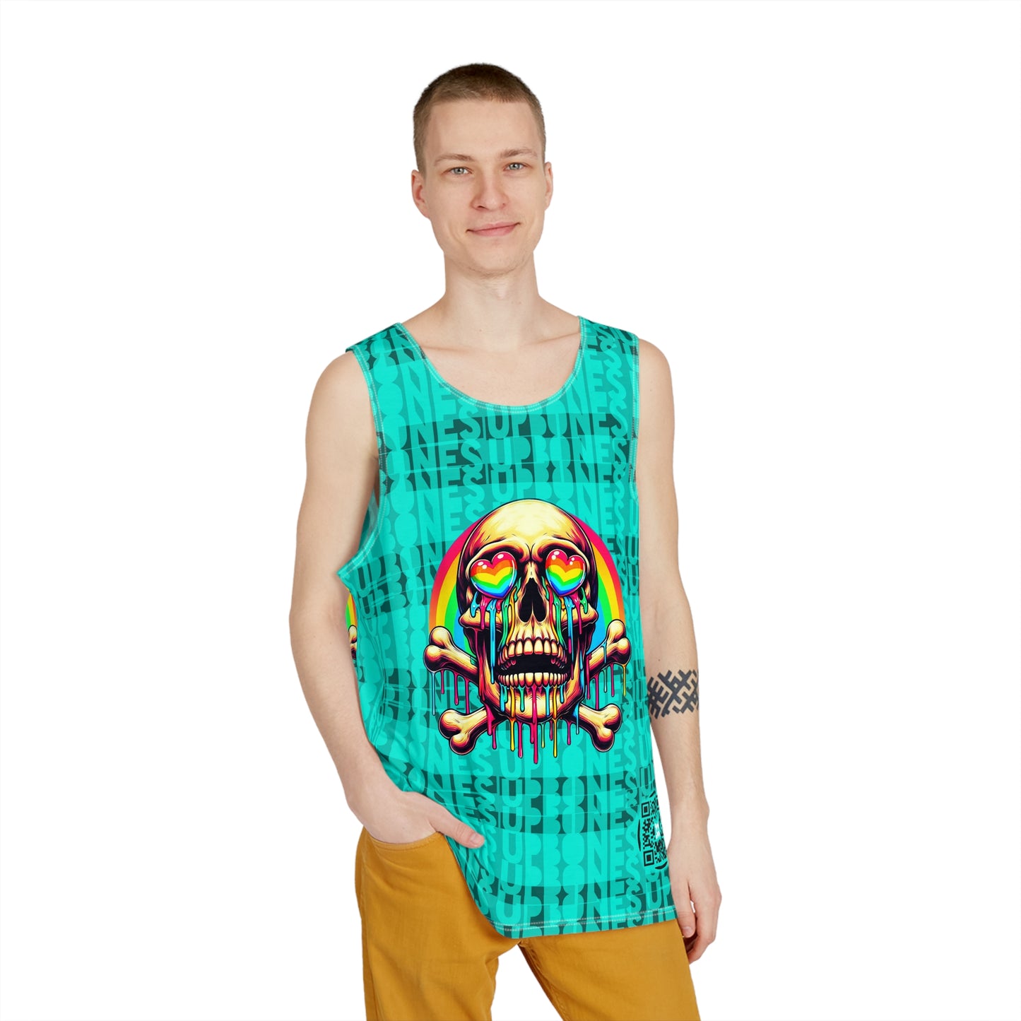 B-Side Bones Up Tank - Teal