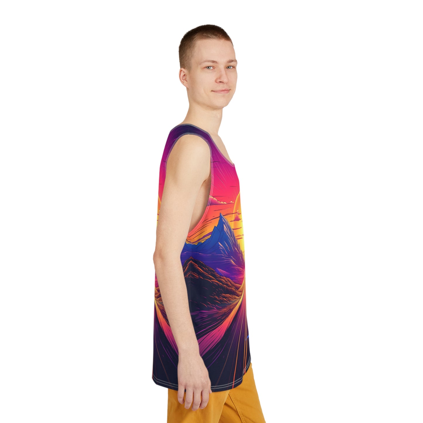 Synthwave Drive Men's Tank v1