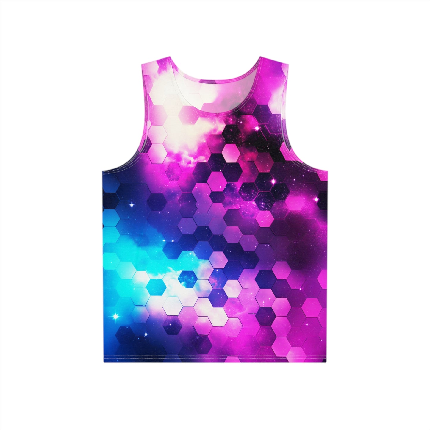 Hexagons in Space Men's Tank v1