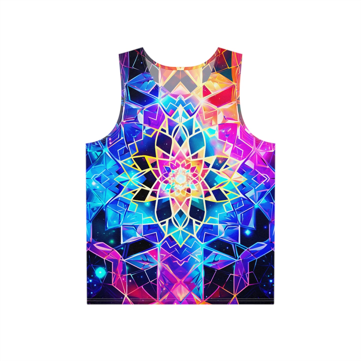 Sacred Geometry Synthwave Men's Tank v1