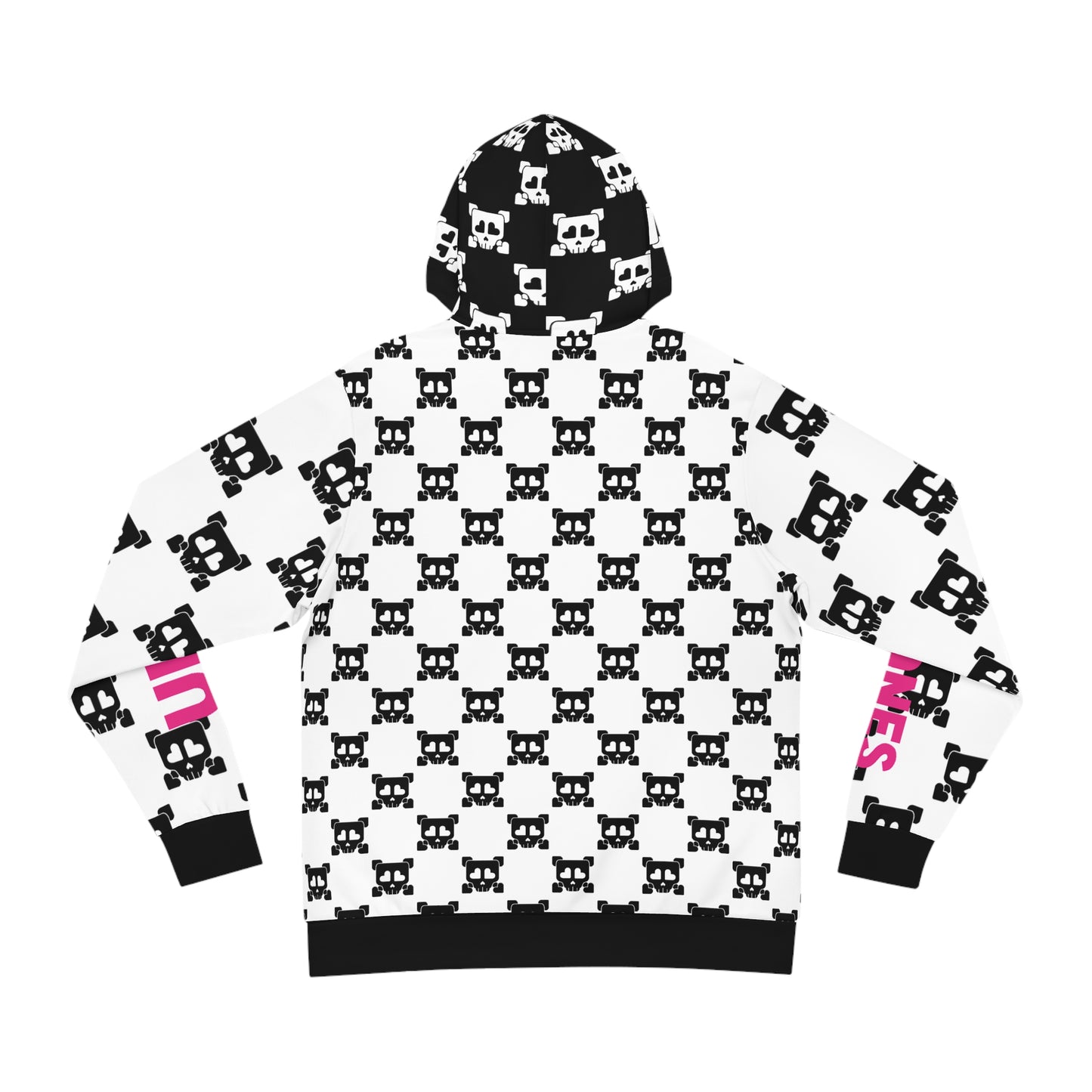 B-Side Bones Up Hoodie - White and Black v1