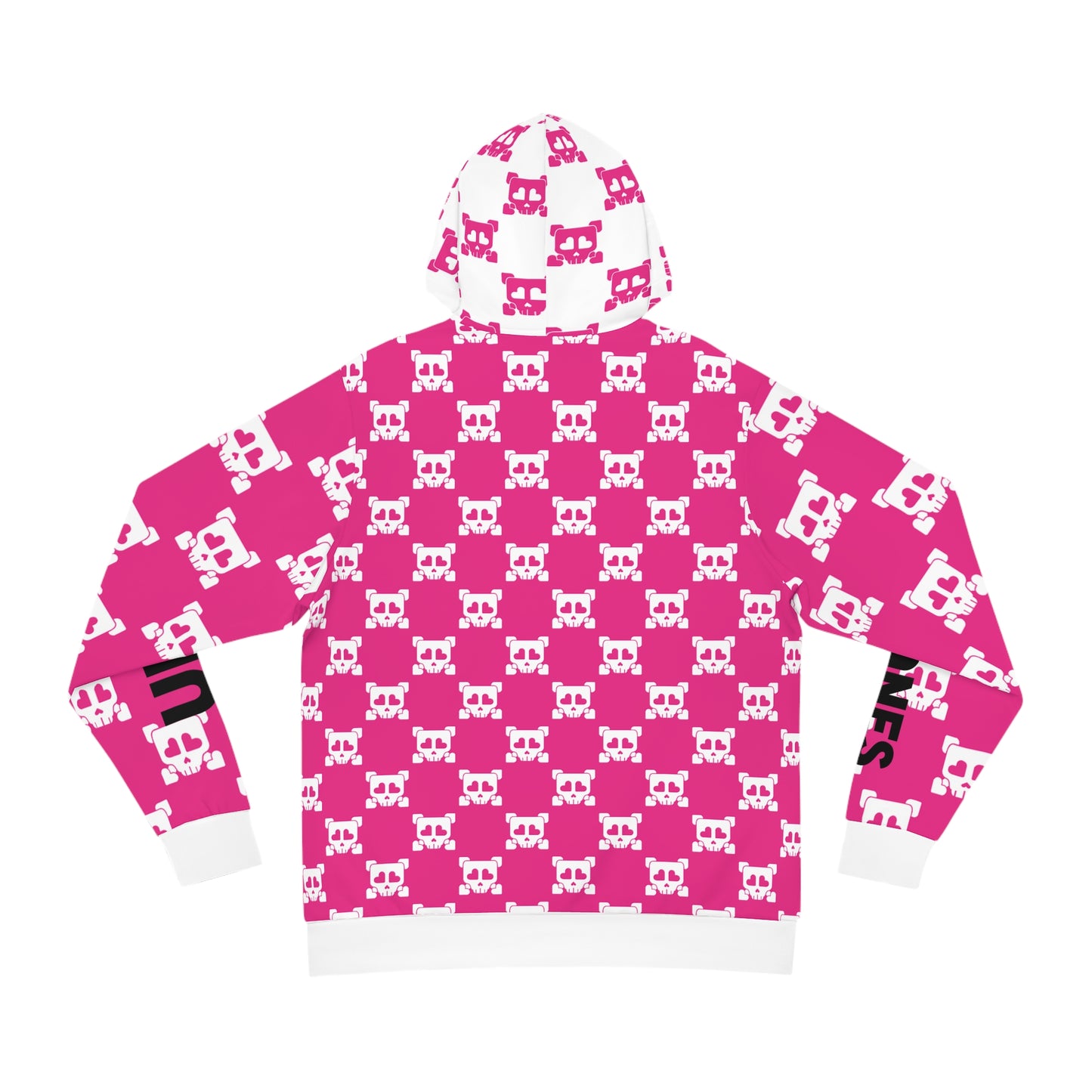 B-Side Bones Up Hoodie - Pink and White v1