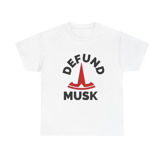 Defund Musk Unisex Heavy Cotton Tee