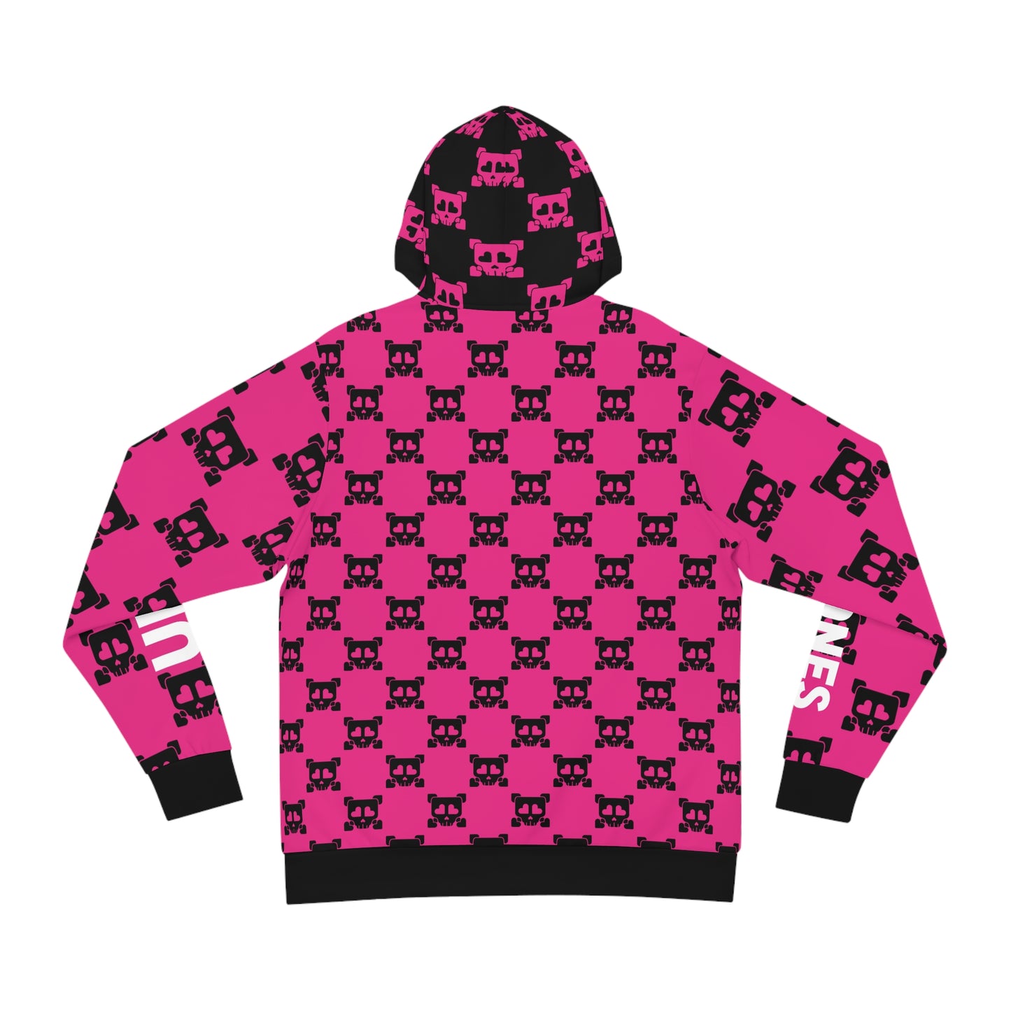 B-Side Bones Up Hoodie - Pink and Black v1