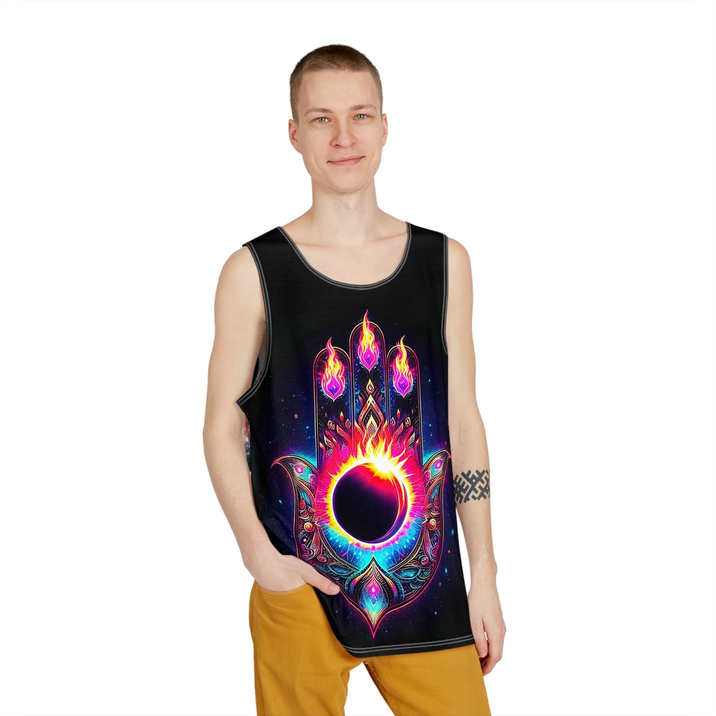 Texas Eclipse Hamsa Hand Tank Top